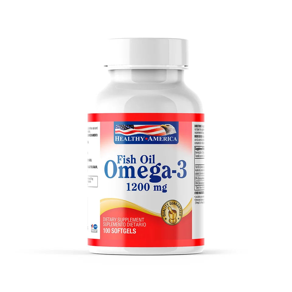 Omega 3 Fish Oil - 1200mg -100 Softgels