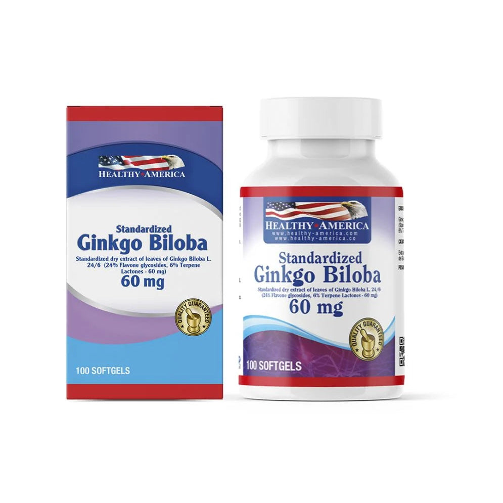 Ginkgo Biloba 60mg - 100 Softgels