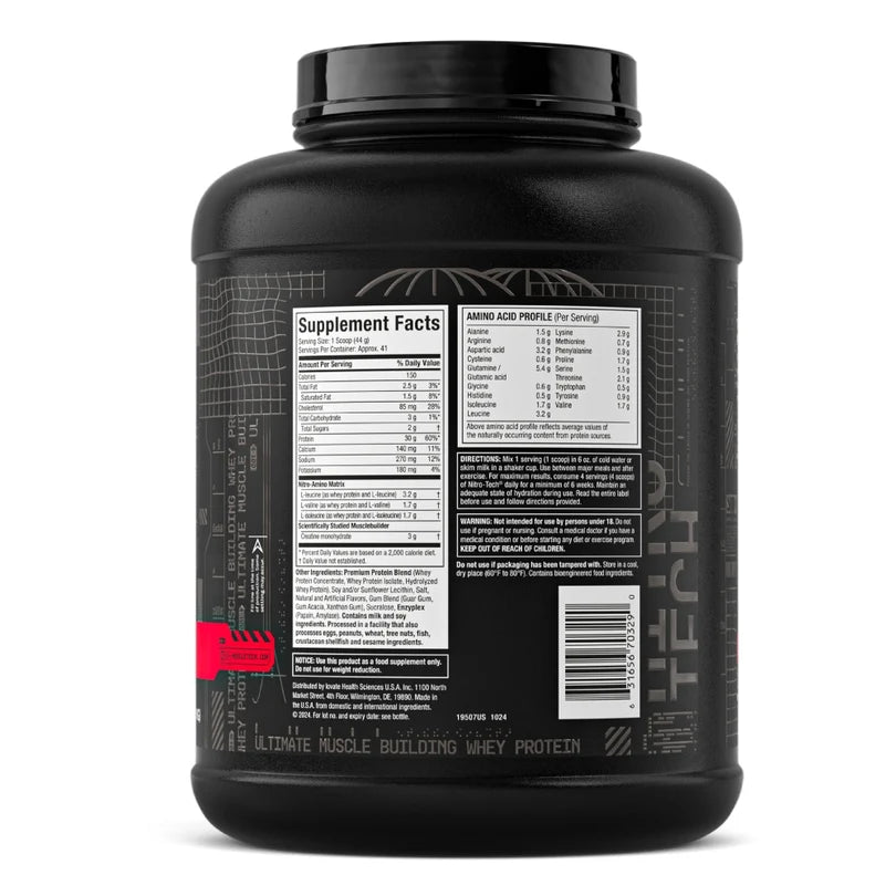 Nitro Tech Proteína + Creatina - 4 Lb